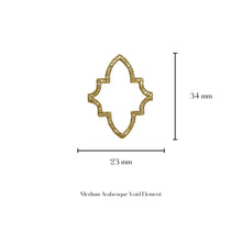 Load image into Gallery viewer, Enamel Arabesque Void Earrings