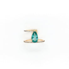 Load image into Gallery viewer, Love Ring - Emerald - Azza Fine Jewellery