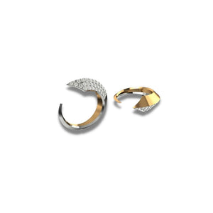 Palm Ring - Half Diamonds - Azza Fine Jewellery