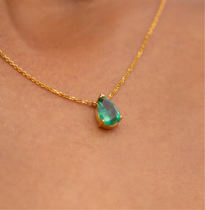 1.22 ct Emerald Necklace