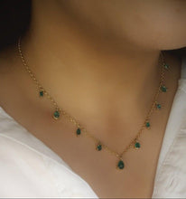 Load image into Gallery viewer, Pret-a-porter Emerald Drops necklace - Azza Fine Jewellery
