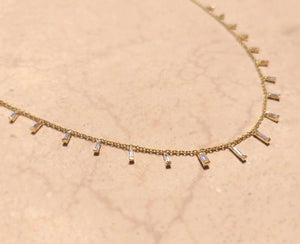 Baguette Diamond Choker - Azza Fine Jewellery