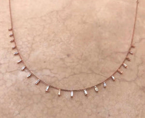 Baguette Diamond Choker - Azza Fine Jewellery